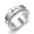 thumbnail image 1 of DESIGNICE Rings for Women,Personalized Engraving Stainless Steel Rings for Women,Fashionable and Minimalist Style Fidget Ring,Cat 6, 1 of 2
