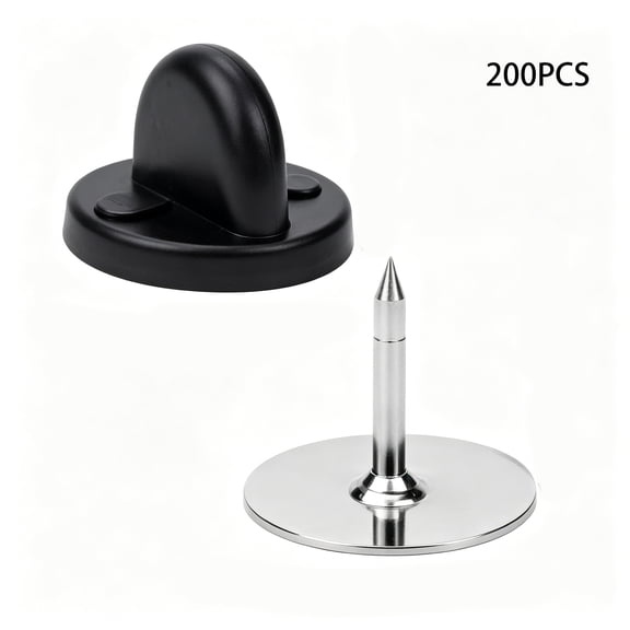DESIGNICE Rubber Pin Backs,200Pcs Lapel Pin Backs,Pin Safety Backs for Brooch Tie Hat Badge Insignia Secure Hold for Jewelry Craft Diy Project Accessory Bulk,Black