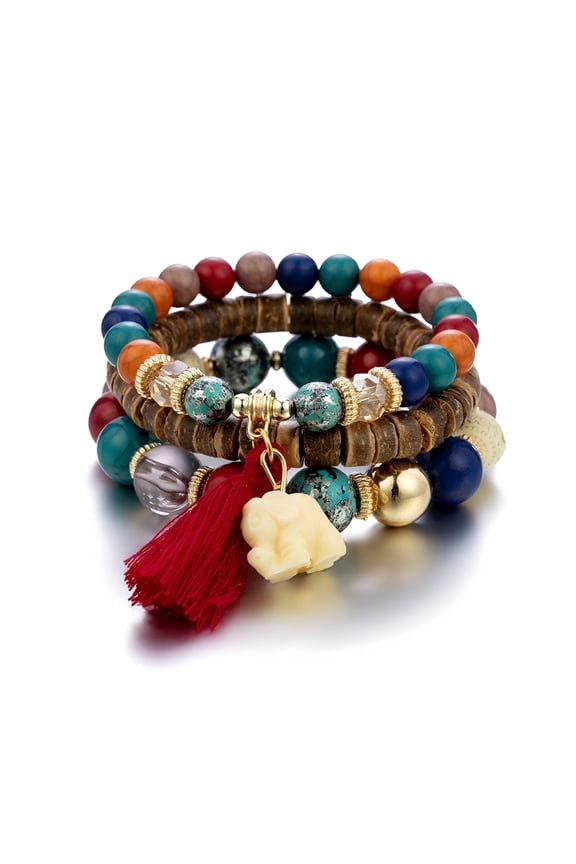 Rustic Wave Bracelet,Ocean Inspired Charm Bracelet,Coastal Beach Boho Bracelet,Love Knot Bracelet