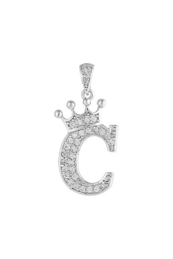 SILVER Initial Necklace for Women,Customizable Dazzling SILVER Initial Necklace for Women,Delicate Dainty Necklace,Personalized Initial Necklace for Special Sentiments,Silver C