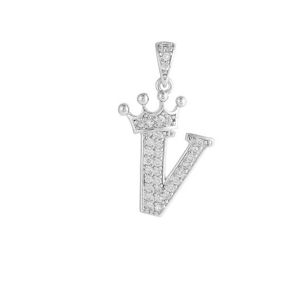 DESIGNICE SILVER Initial Necklace for Women,Timeless Initial Necklace for Women,Stylish Dainty Necklace,Custom Initial Necklace for Unique Gifts,Silver V