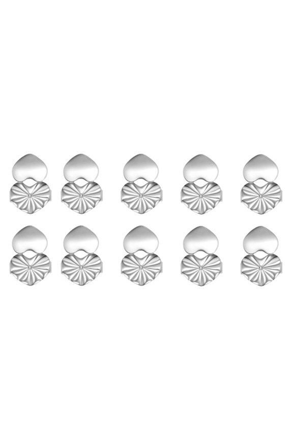 Secure Earplug Retainer Heart Lifter Earring Backs for Heavy Earrings Secure Fit Heavy Earring Support Backs Earring Lifters for Droopy Ears