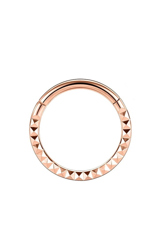 Segment Nose Rings Hoops-316L Surgical Steel Nose Piercings Pyramid Septum Rings Lip Helix Daith Conch Jewelry