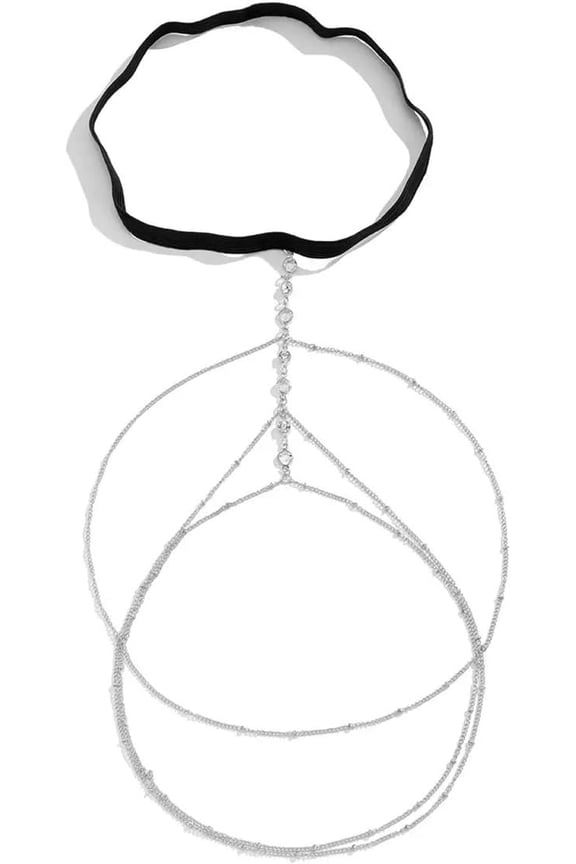 Sexy Crystal Bead Leg Body Jewelry,Bohemian Elastic Band Rhinestone Leg Thigh Chain Bikini Multi-Layered Thigh Chain Accessory Jewelry for Women