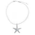 thumbnail image 1 of DESIGNICE Shell Necklace Beach Ocean Starfish Necklace Seaside Mood Beach Necklaces for Women Silver, 1 of 7