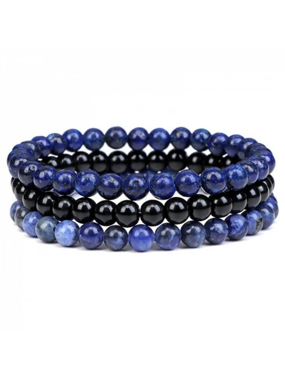 Shield Your Aura | Healing Crystal Bracelet Stack | 4Mm Protection Stones | Unisex Jewelry for Men & Women,Layered Beaded Bracelets for Daily Wear and Spiritual Style