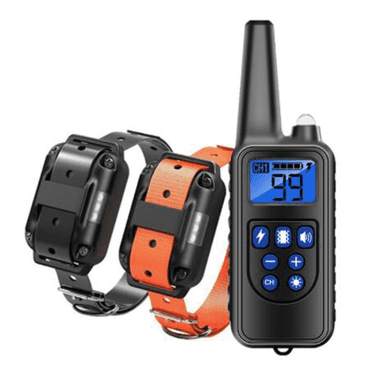 DESIGNICE Shock Collar for Dogs Long-Distance Control Dog Shock Collar with Remote Control Weather-Resistant Dog Training Collar,Blue