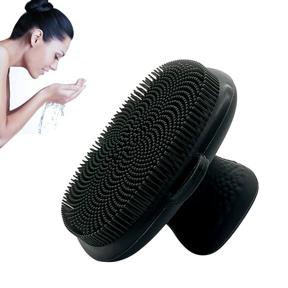 DESIGNICE Silicone Face Scrubber for Men,Face Cleansing Brush,Skin Care for Cleansing and Exfoliating,Black