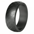 thumbnail image 1 of DESIGNICE Silicone Rings for Him,Subtle Texture Rubber Rings Men,Delicate Touch Men Silicone Wedding Bands,Gray, 1 of 4