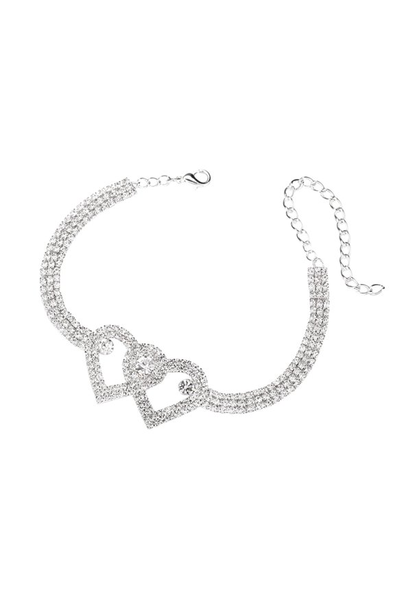 Silver Anklet Sterling Silver Anklet Layered Delicate Pendant Delicate Rhinestone Anklet Beaded Anklet Personalized Name Anklet Bohemian Beach Gift Ankle Bracelet Chain for Women