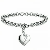 DESIGNICE Silver Bracelets for Women,Polished Finish Bracelets for Teen Girls,Soft Contact Charm Bracelets for Women,Silver1
