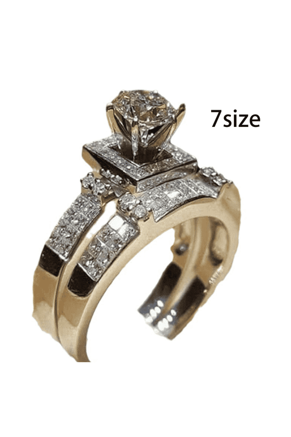 Silver Ring Geometric Shape Cute Rings Anniversary Gift Women'S Jewelry Size 7