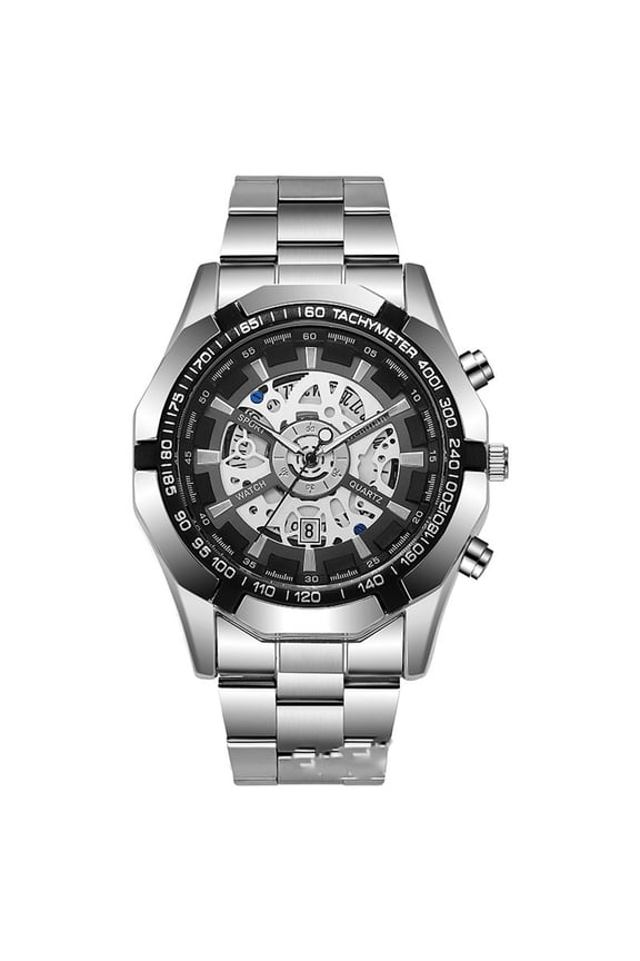 Skeleton Automatic Watches for Men Stainless Steel Wrist Watch, 2025 Skeleton Automatic Watches for Men Automatic Watches for Men