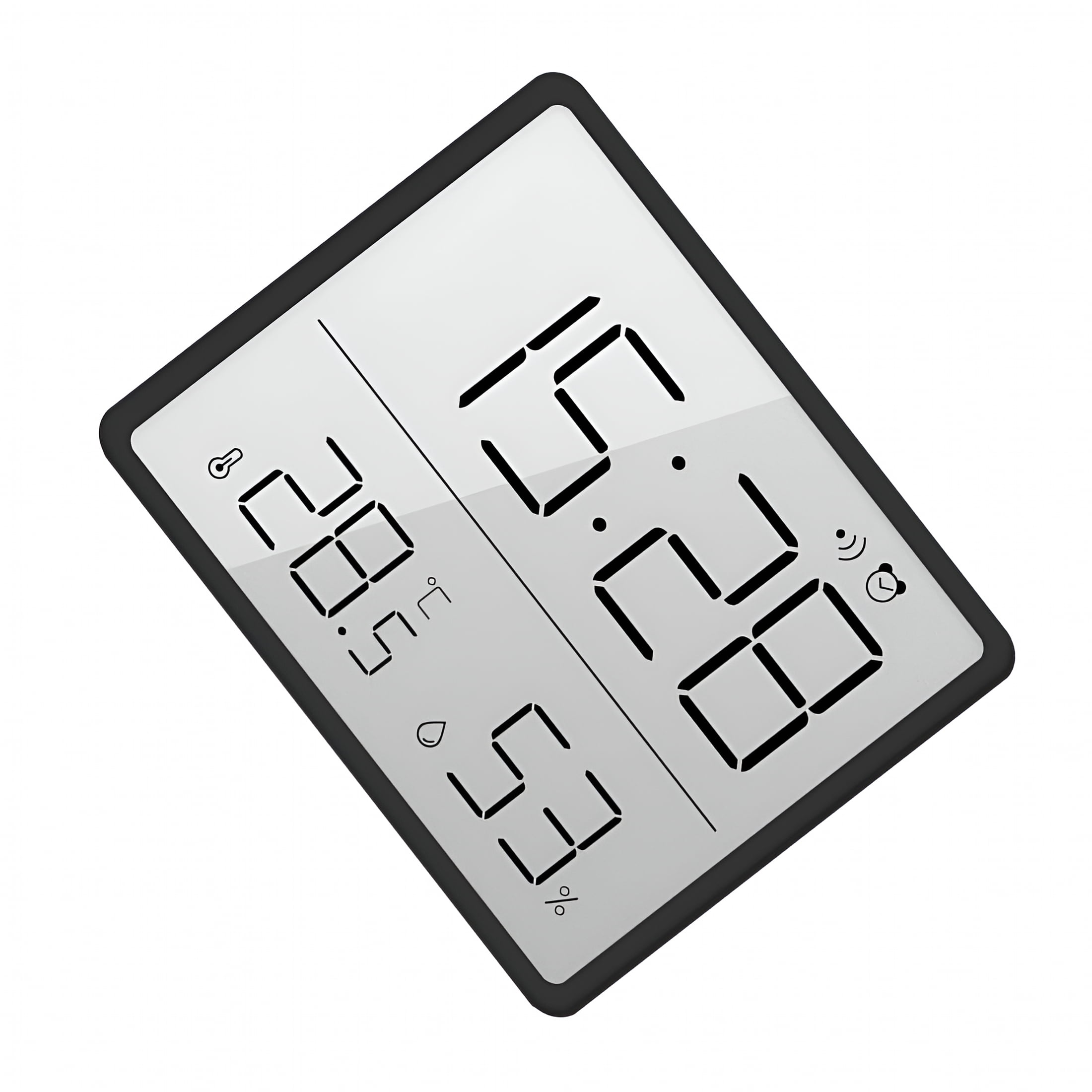 DESIGNICE Slim Electronic Wall Clock Digital Wall Clock Battery Powered ...