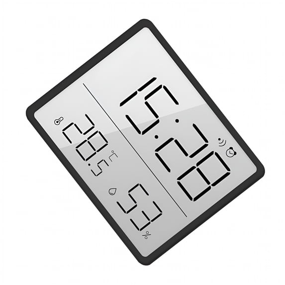 DESIGNICE Slim Electronic Wall Clock Digital Wall Clock Battery Powered Magnetic Suction Designs for Fridge Mount Clocks Battery Operated Digital Wall Clock