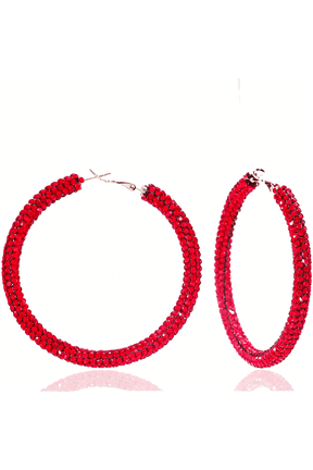 Sparkly Hoop Earrings for Women Exaggerated Rainbow Rhinestone Hoops Earrings Fashion Glitter Crystal Hoop Earring Large Hoops Earring Prom Jewelry Gifts