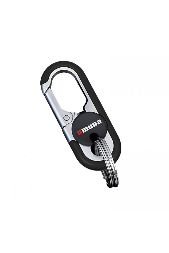 Stainless Steel Carabiner Keychains, Heavy Duty Zinc Alloy Anti-Loss Key Chain Clips and Rings for Men Women