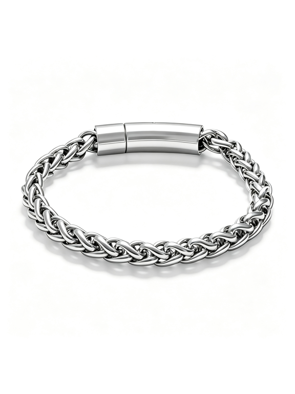 Stainless Steel Cuban Link Bracelet for Men,Hip Hop Jewelry | 7.5/8.3/9 Inch Sizes, Black & Silver Options, Classic Hand Chain, Gift for Boyfriend, Husband & Dad, Comes with Gift Box