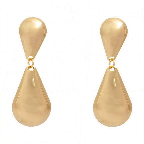 DESIGNICE Statement Earrings for Women,Alloy Plating Geometric Teardrop Dangle Earrings for Women,Chunky Earrings Wife Girlfriend Jewelry Gift,Style3