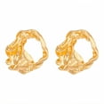 thumbnail image 1 of DESIGNICE Statement Earrings for Women,Metal Plated Lava Folds Drop Earrings,Chunky Gold Earrings for Women Fashion Jewelry Gift,Style6, 1 of 7