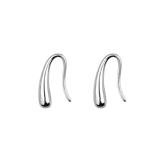 DESIGNICE Sterling Silver Earrings,Small Water Drop Earrings Silver,Healthy 925 Sterling Silver Earrings,Sliver
