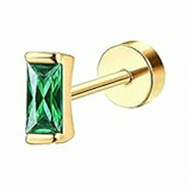 DESIGNICE Stud Earrings for Women,No Chafing Flat Back Stud Earrings,Shiny Coating Stud Earrings for Women Hypoallergenic,Gold1