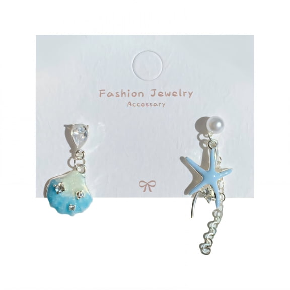 DESIGNICE Summer Earrings,Low‑Irritation Summer Earrings for Women,Alloy Material Womens Earrings,Statement Earrings for Women for Vacation,Style1