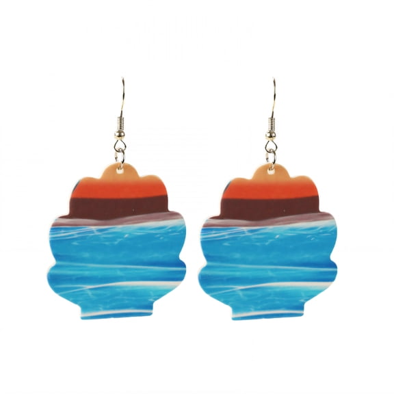 DESIGNICE Summer Earrings,Shells Statement Earrings for Women,Acrylic Womens Earrings Trendy,Dangle Earrings for Women for Outdoor,Style1