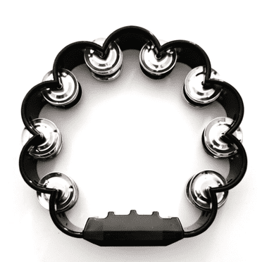 DESIGNICE Tambourine,Fun and Colorful Design Tambourine for Kids,Music Toys Safe for Toddlers,Black