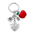 thumbnail image 1 of DESIGNICE Teacher Appreciation Keychain Set Stainless Steel Thank You Gift for Educators Women's Keyrings & Keychains, 1 of 7