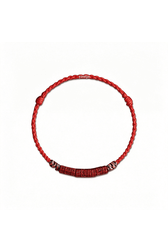 Tibetan Buddhist Lucky Red String Bracelets Spiritual Protection Handmade Adjustable Red Buddha Bracelet Yoga Prayer Cinnabar Beads Amulet Bracelet Evil Protect for Health Charm Wealth Good