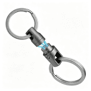 DESIGNICE Titanium Magnetic Quick Release Keychain One-Hand Detachable Connector Car Keys Usb Drives Edc Gear Ka45 Large-1 Pack One-Hand Detachable Connector Car Keys Usb Drives Edc Gear Ka45 Large