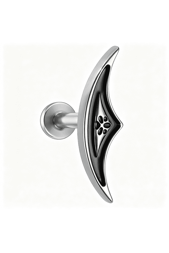 Titanium Piercing Jewelry 16G 8Mm for Helix Conch Flat,Threadless