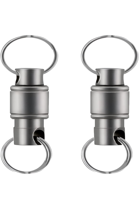 Titanium Quick Release Keychain, Detachable Key Ring Pull Apart Keychain, Key Holder Accessory for Bag/Purse/Belt