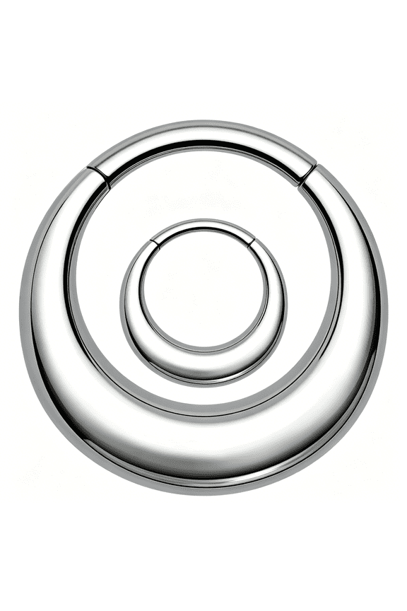 Titanium Septum Rings,16G Septum Jewelry,Clicker Septum Nose Piercing Jewelry Hoops,Silver Gold Hinged Segment Daith Piercing Jewelry for Women Men-8Mm/10Mm