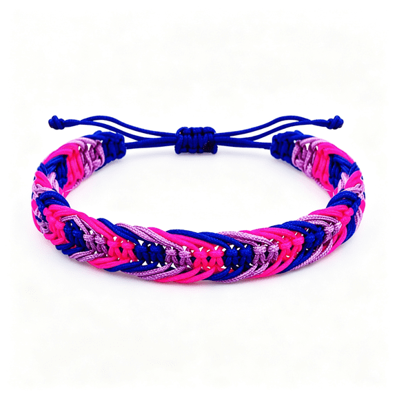 DESIGNICE Titanium Stainless Steel Rainbow Lgbt Pride Bracelet Handmade Braided Lgbtq Pride Bracelets Pu Leather Weave Plaited Wristband Jewelry Bisexual Bracelet Bisexual Pride Bracelet