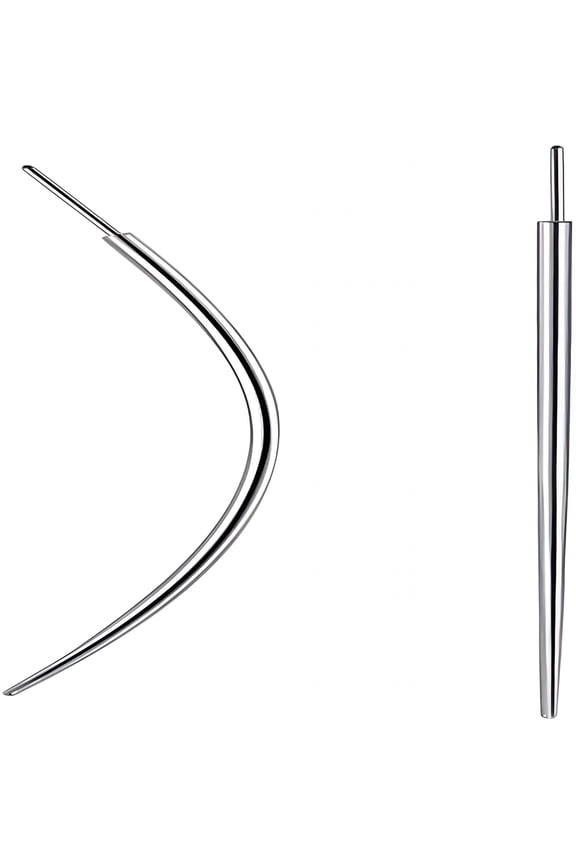 Titanium Threadless Piercing Taper, 16G 18G 20G Flat Back Earring Applicator Tool, Body Jewelry Insertion Pin