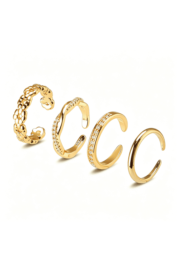 Toe Rings for Women,Adjustable Toe Rings Simple Open Band,Summer Beach Foot Jewelry Set gold Toe Ring