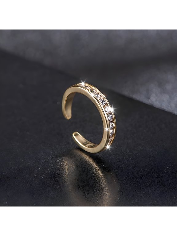 Toe Rings for Women Adjusted Zirconia Ring Toe Rings Set Beach Foot Jewelry for Summer Stylish Open Toe Joint Tail Rings