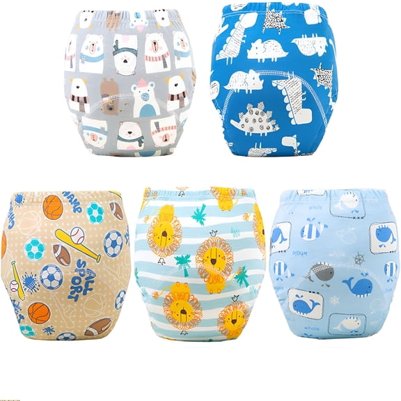 DESIGNICE Training Underwear, Potty Training Underwear, 5 Pack, Training Pants for Boys and Girls