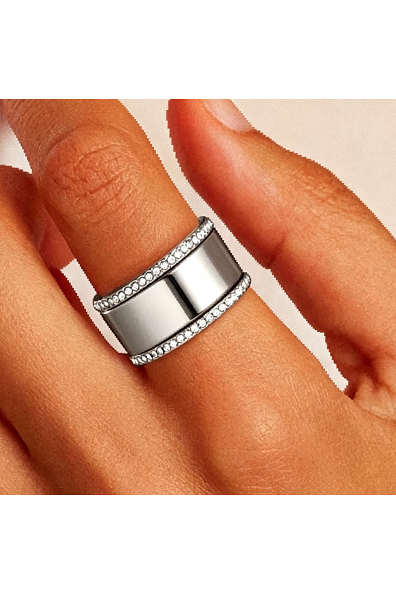Trendy 3-Pack Stackable Rings for Women - 18K Gold Plated Cubic Zirconia Simulated Diamond Stack Rings for Women Size 6-10 Finger Rings
