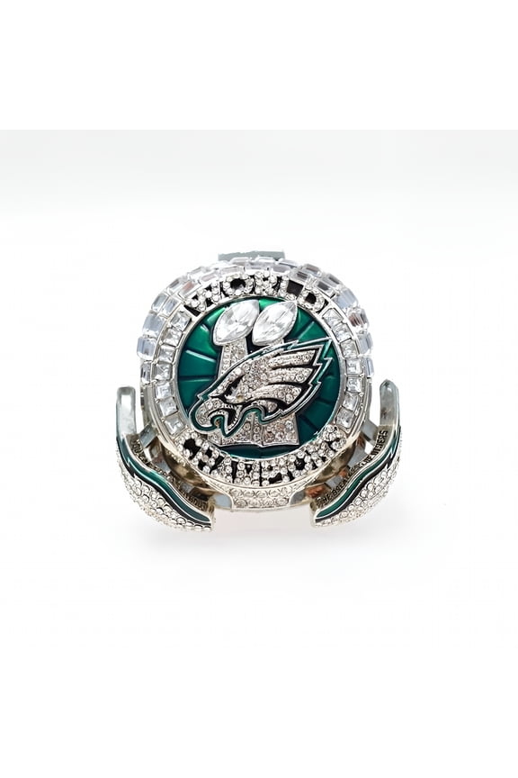Tribute Championship Ring  QB #1 Replica Fantasy Football Ring  Size 11  Fan Collectible  Silver Ring