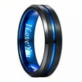 thumbnail image 1 of DESIGNICE Tungsten Rings for Men,Seamless Fit Mens Tungsten Wedding Bands,Strong Definition Mens Rings, 1 of 4