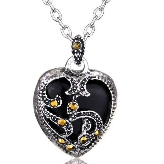 DESIGNICE Turquoise Necklace,Creative Geometric Pendant Necklace for Women,Stylish Necklaces for Women,Unique Womens Necklaces for Every Occasion,Black