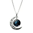 thumbnail image 1 of DESIGNICE Twelve Zodiac Signs Moon Star Pendant Necklace for Women Constellation Birthstone Charm Necklace Silver Choker Jewelry Birthday Gift, 1 of 7