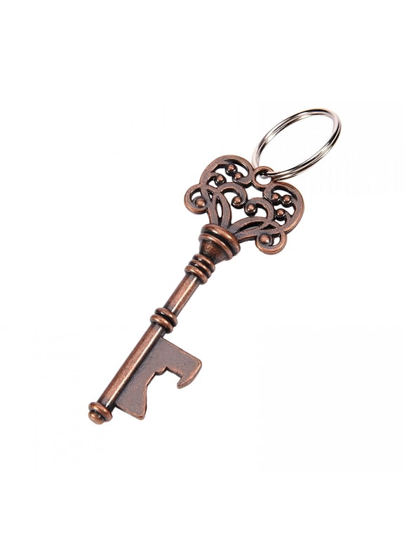 Vintage Keychain Key Shaped Bottle Can Openers Wedding Shiny Decoration