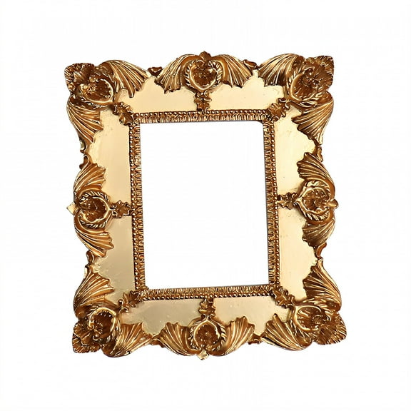 DESIGNICE Vintage Picture Frames,Golden Finish Picture Frames,Classic Charm Gold Picture Frames,4.73"X4.73",Style1