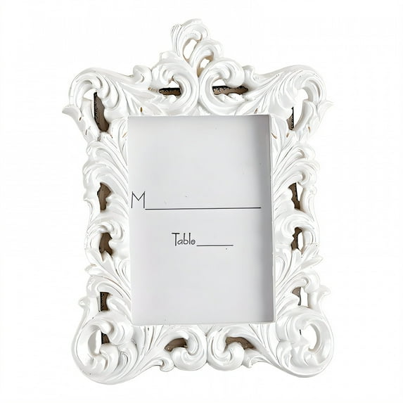 DESIGNICE Vintage Picture Frames,Mini Photo Wall Frames,Dining Decor Family Picture Frame,5.91"X3.94",White