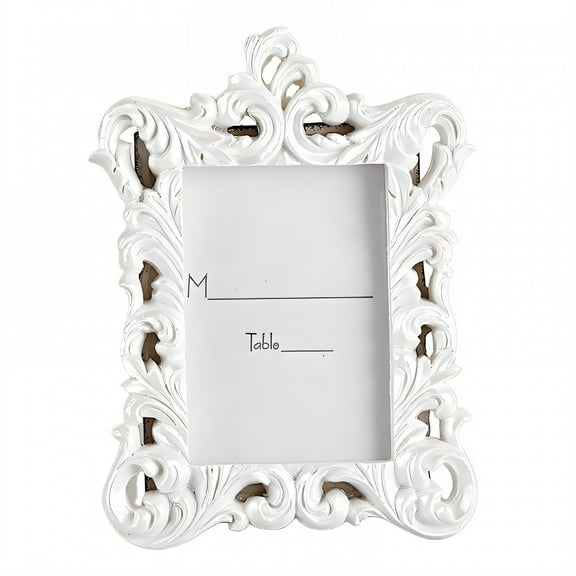 DESIGNICE Vintage Picture Frames,Mini Photo Wall Frames,Dining Decor Family Picture Frame,5.91"X3.94",White