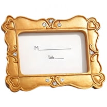 DESIGNICE Vintage Picture Frames,Soft Lines Wall Frames,Exquisite Pattern Gold Picture Frames,5.91"X3.94",Gold